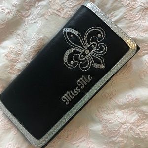 Miss Me Black Wallet